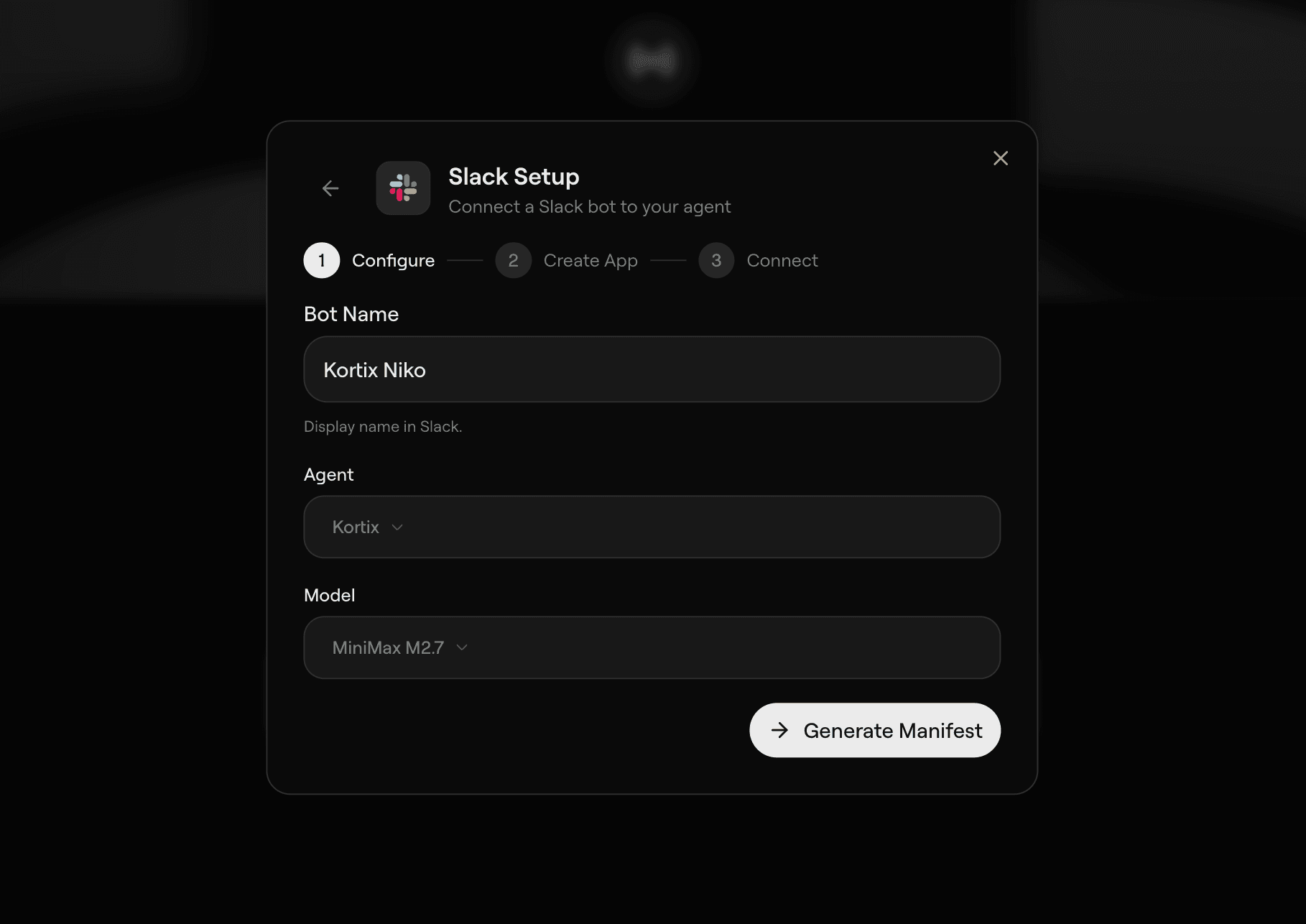 Slack connector