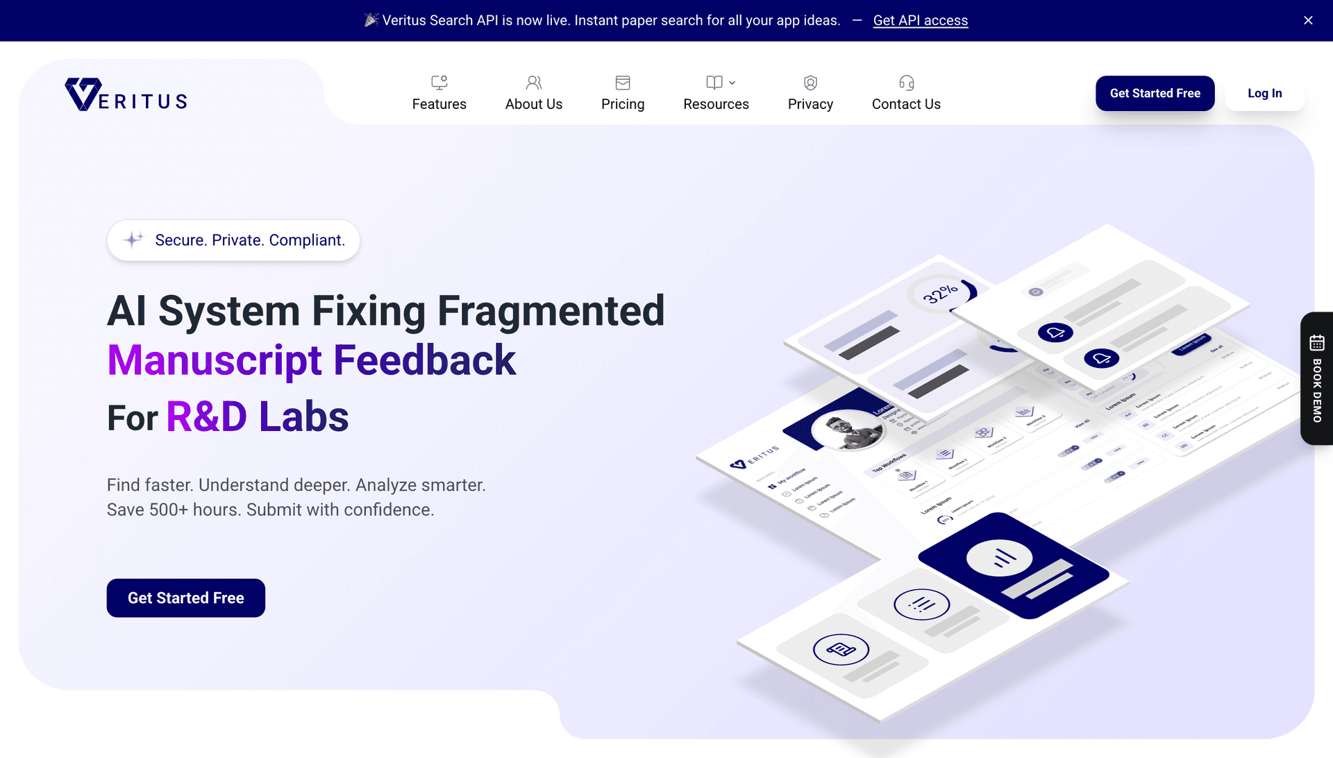 Veritus — Research intelligence platform